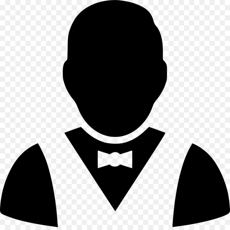 Serveur Silhouette，Portion PNG