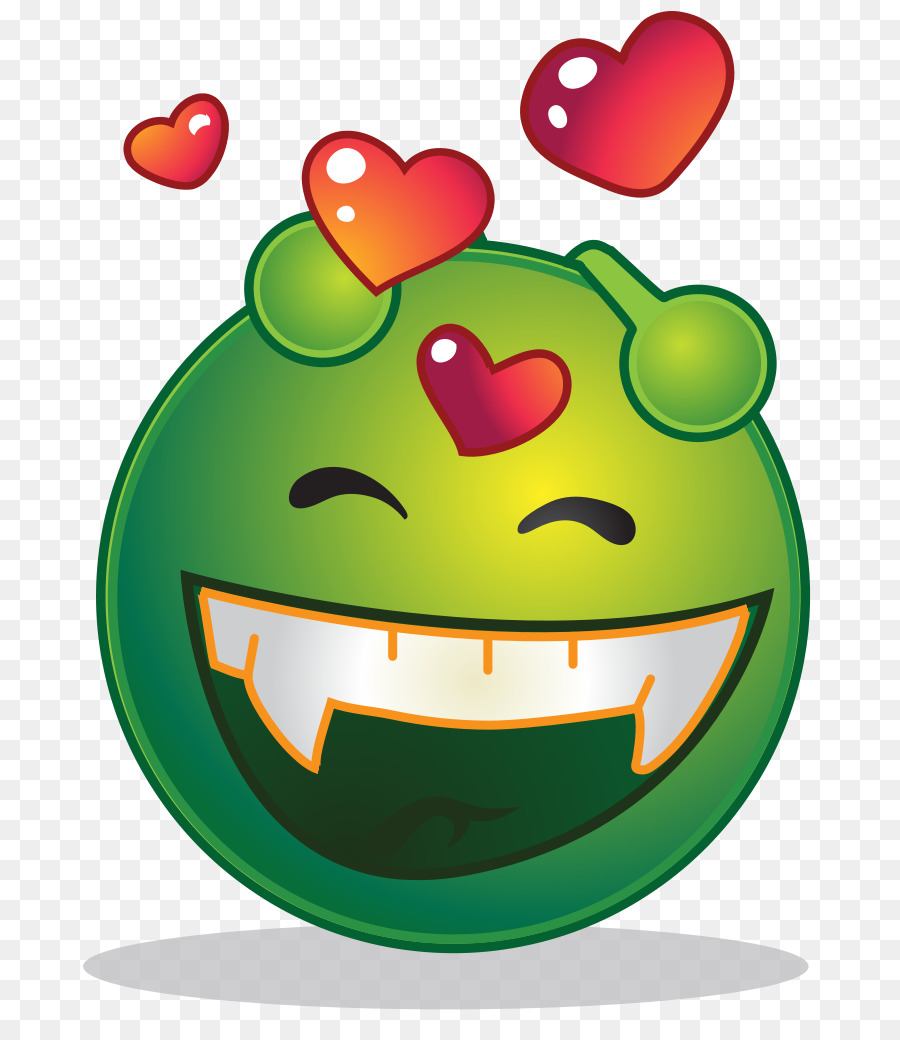 Emoji Vert，Cœurs PNG