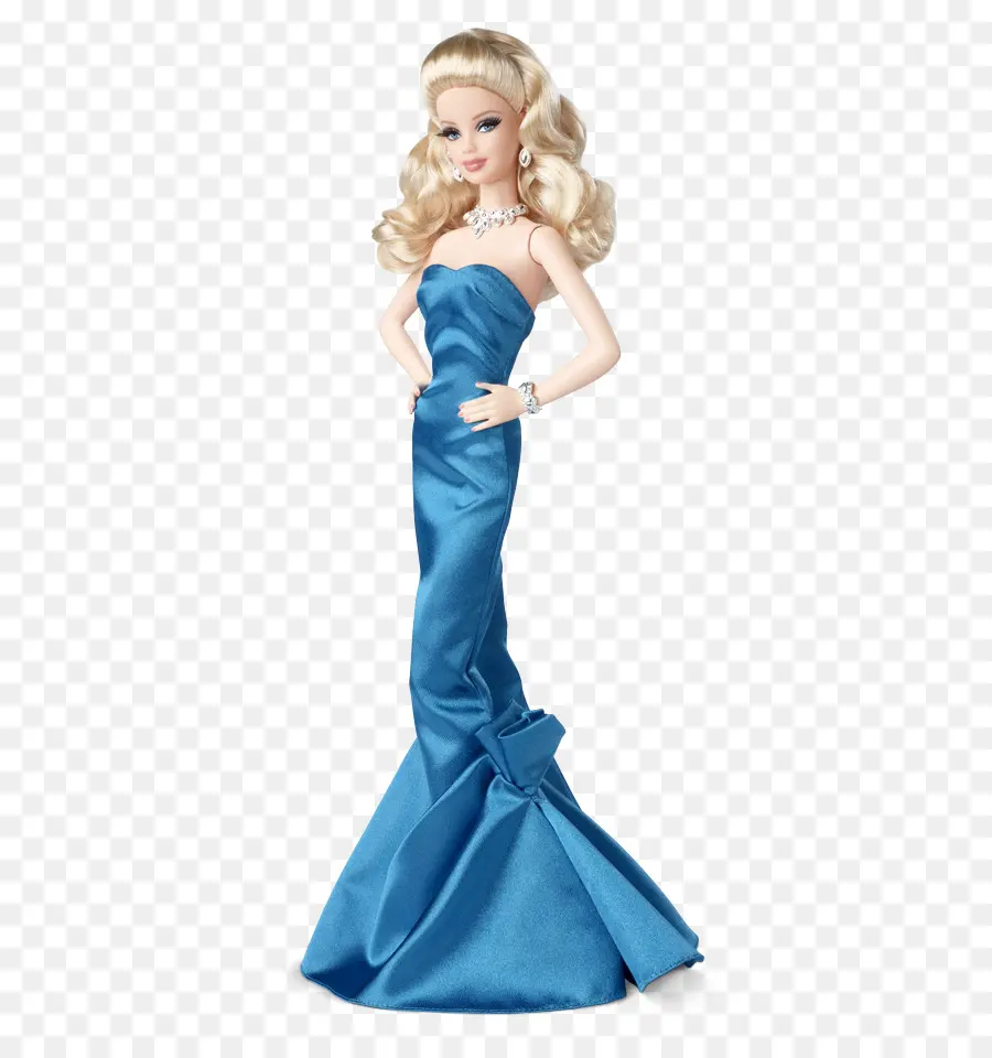 Poupée En Robe Bleue，Mode PNG