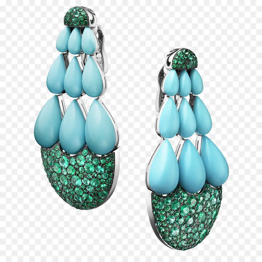 Boucles D'oreilles Bleues，Boucles D'oreilles PNG