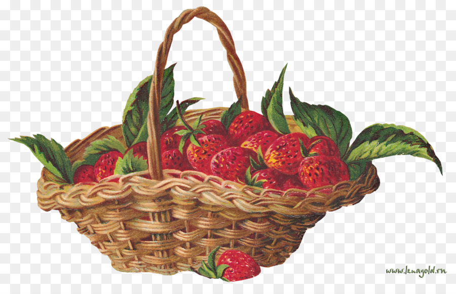 Panier De Fraises，Rouge PNG