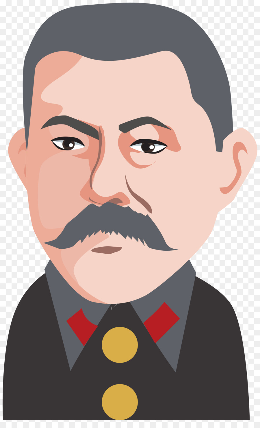 Homme De Dessin Animé，Moustache PNG