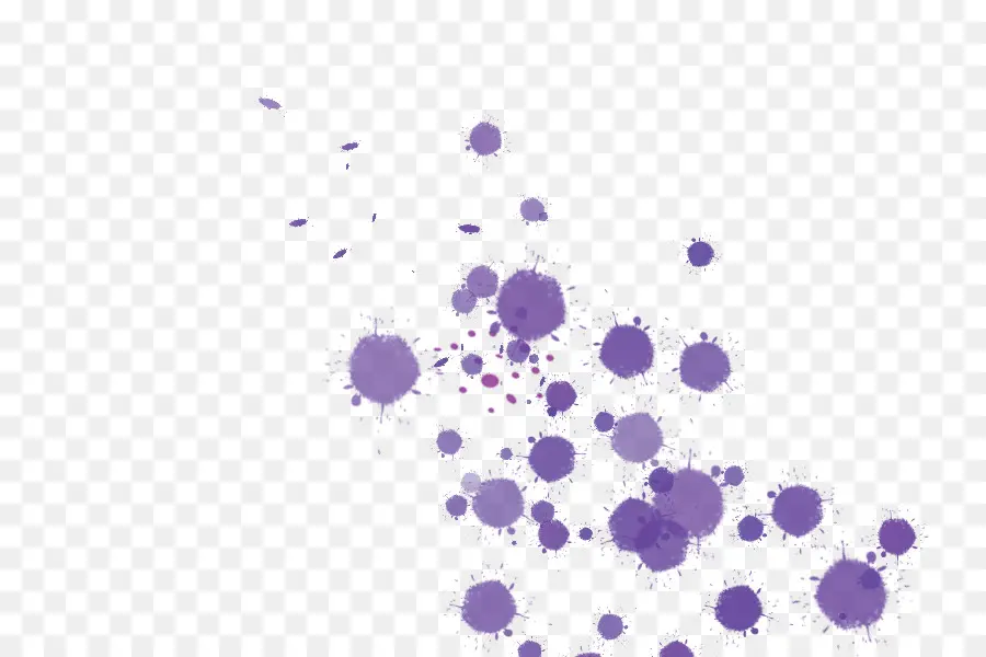 Éclaboussures De Peinture Violette，Peinture PNG