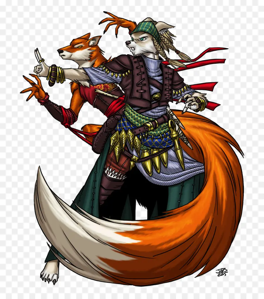 Renards Anthropomorphes，Costume PNG