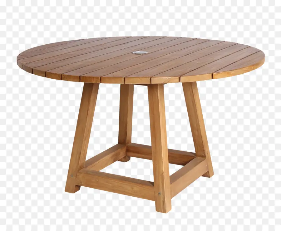 Table En Bois，Rond PNG