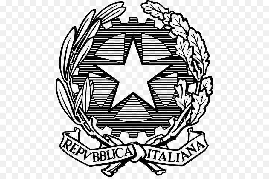 Emblème De La République Italienne，Italie PNG