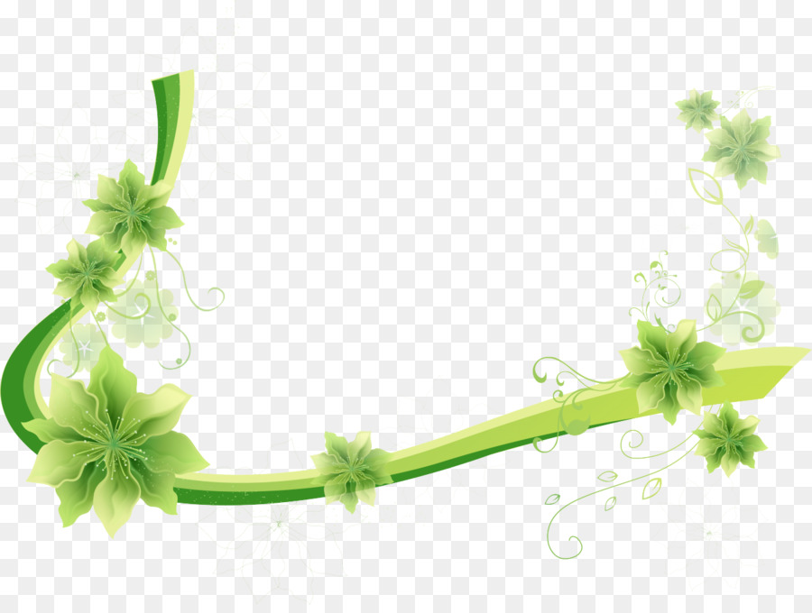 Motif Floral Vert，Feuilles PNG