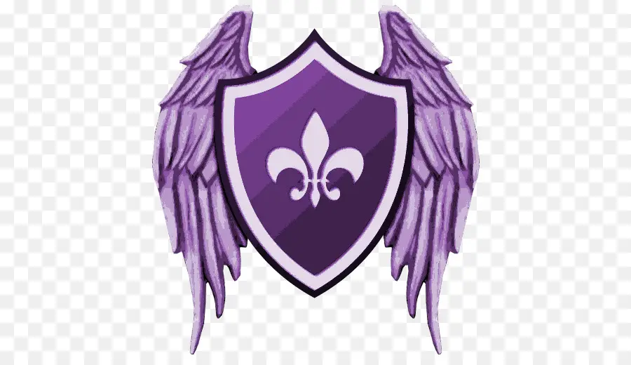 Bouclier Violet Avec Des Ailes，Ailes PNG