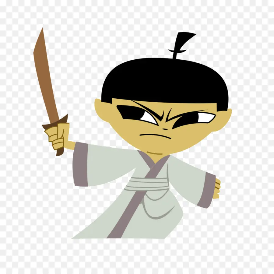 Samouraï De Dessin Animé，Épée PNG