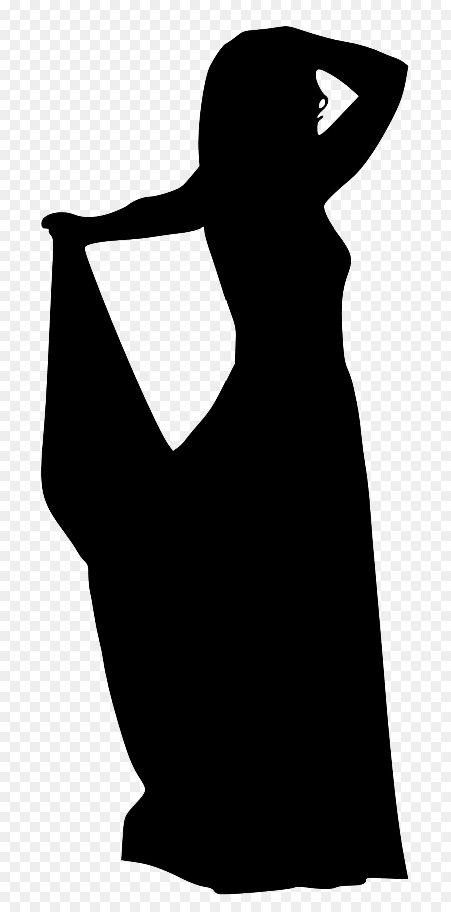 Silhouette De Femme，Robe PNG