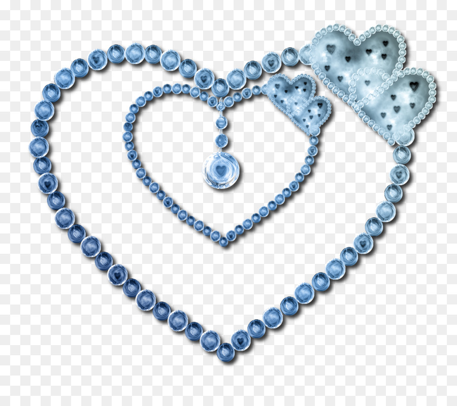 Coeur Rose，Perles PNG