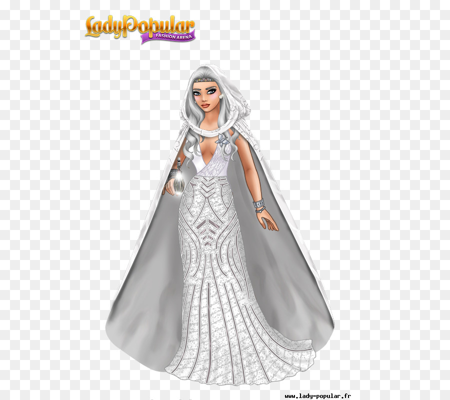 Dame En Robe Blanche，Robe PNG