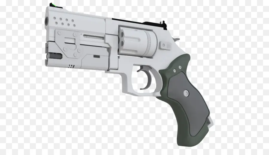 Revolver Blanc，Pistolet PNG