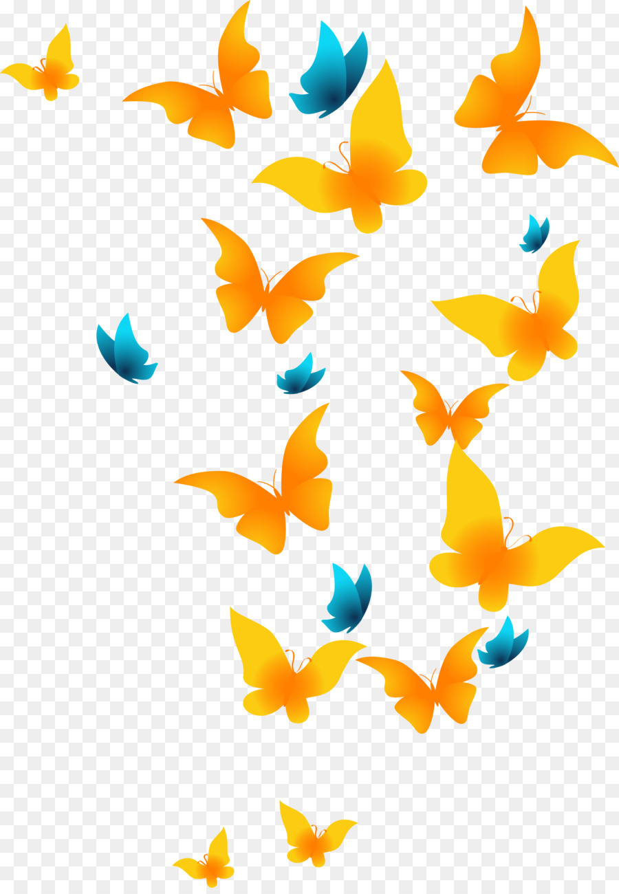 Papillons，Coloré PNG