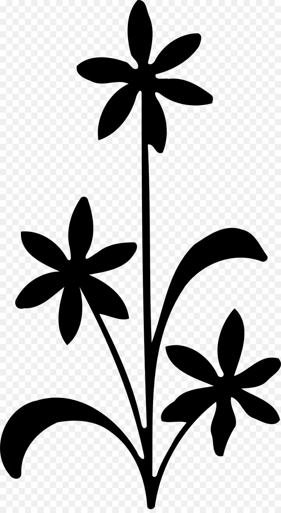 Fleur，Silhouette PNG