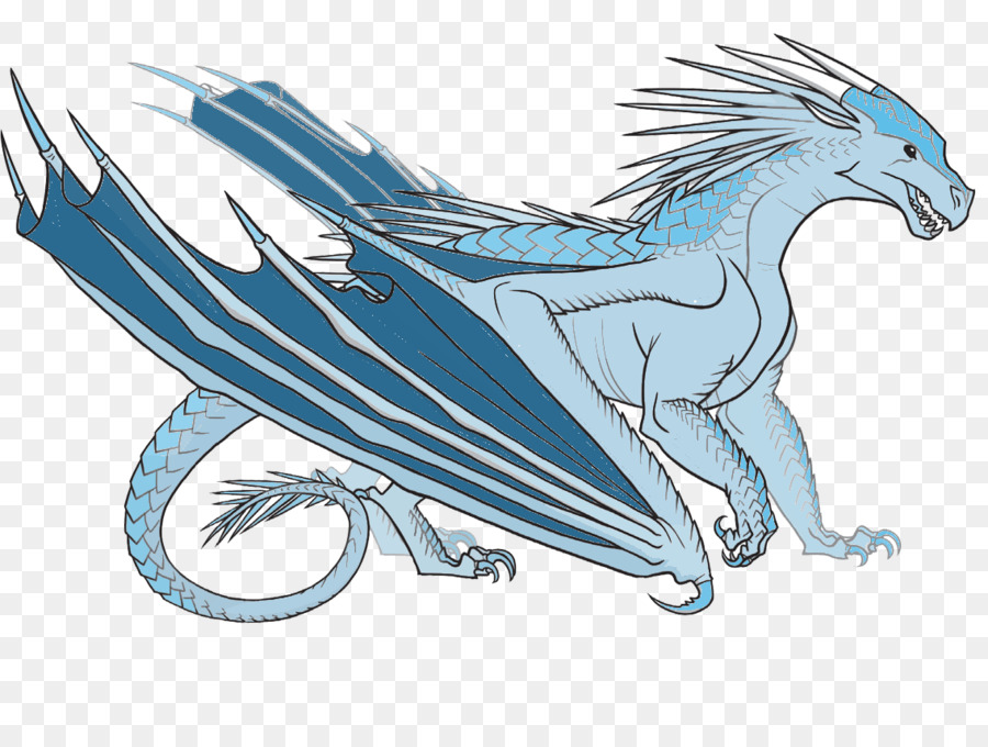 Dragon Bleu，Ailes PNG