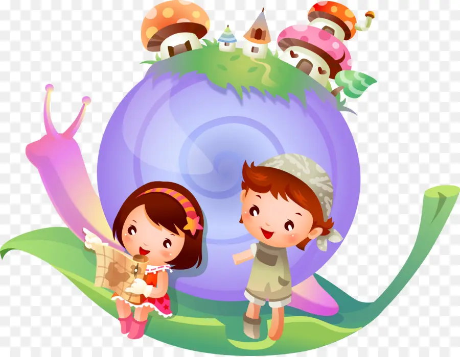 Enfants，Escargot PNG