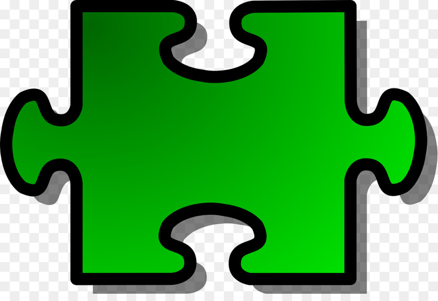 Pièce De Puzzle，Vert PNG