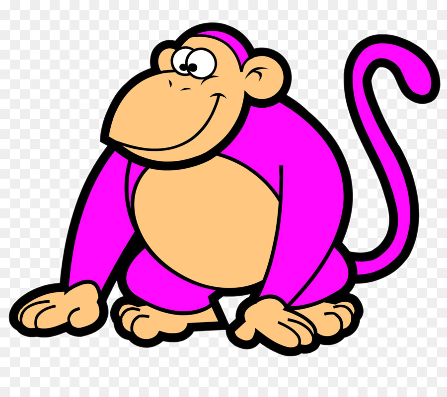 Singe De Dessin Animé，Mignon PNG