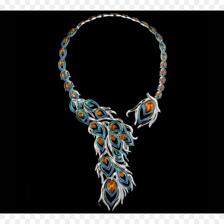 Collier De Plumes De Paon，Collier PNG