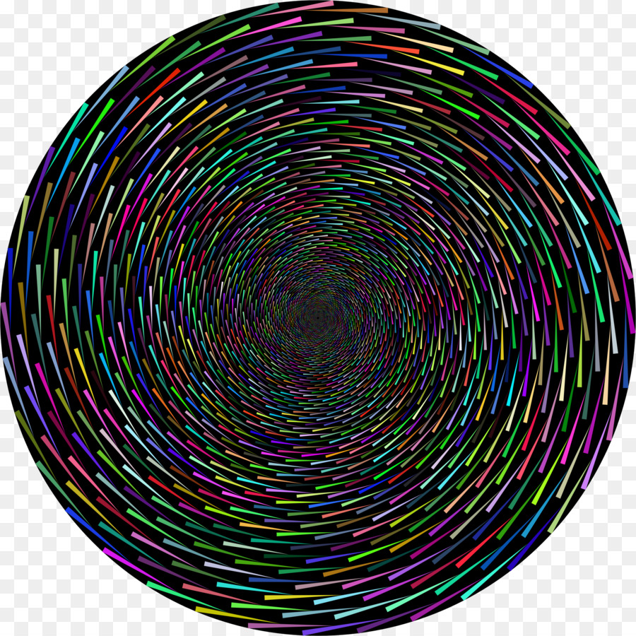 Spirale Hypnotique，Coloré PNG