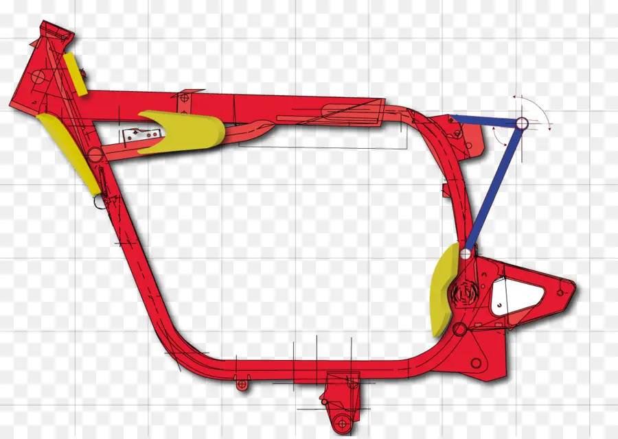 Schéma Du Cadre De Vélo，Vélo PNG