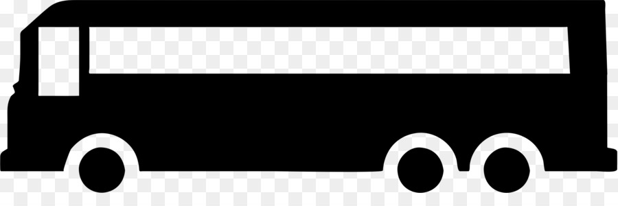 Silhouette D'autobus，Noir PNG