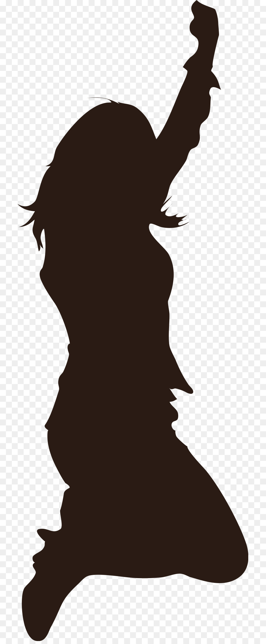 Saut Silhouette，Personne PNG