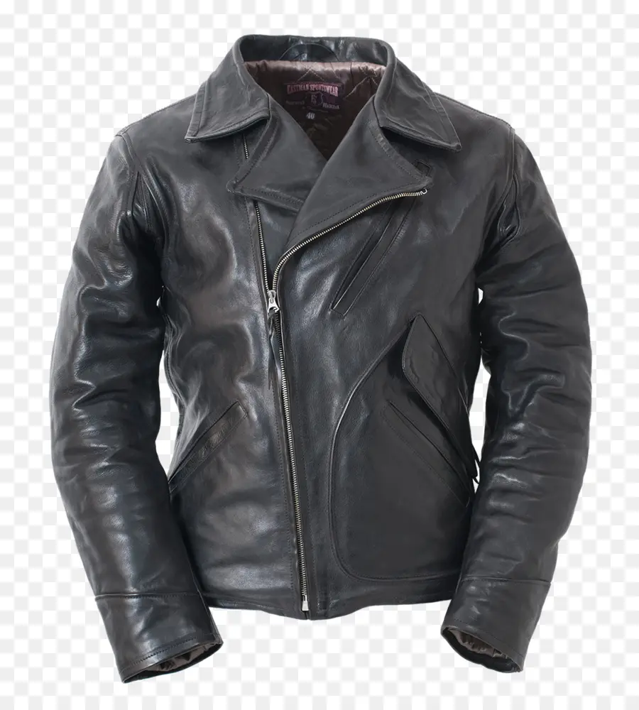 Veste En Cuir，Noir PNG