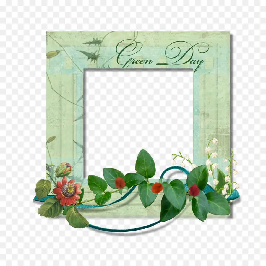 Cadre Décoratif，Fleurs PNG