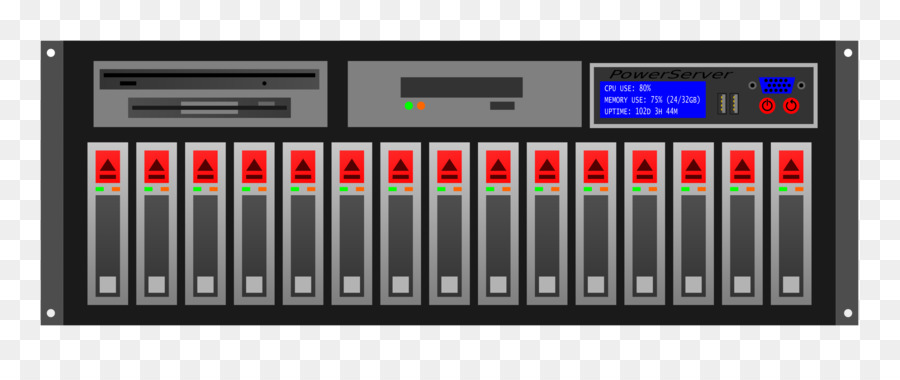 L électronique，19inch Rack PNG