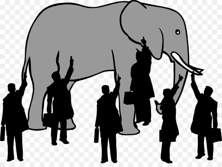 L'éléphant Et Les Gens，Éléphant PNG