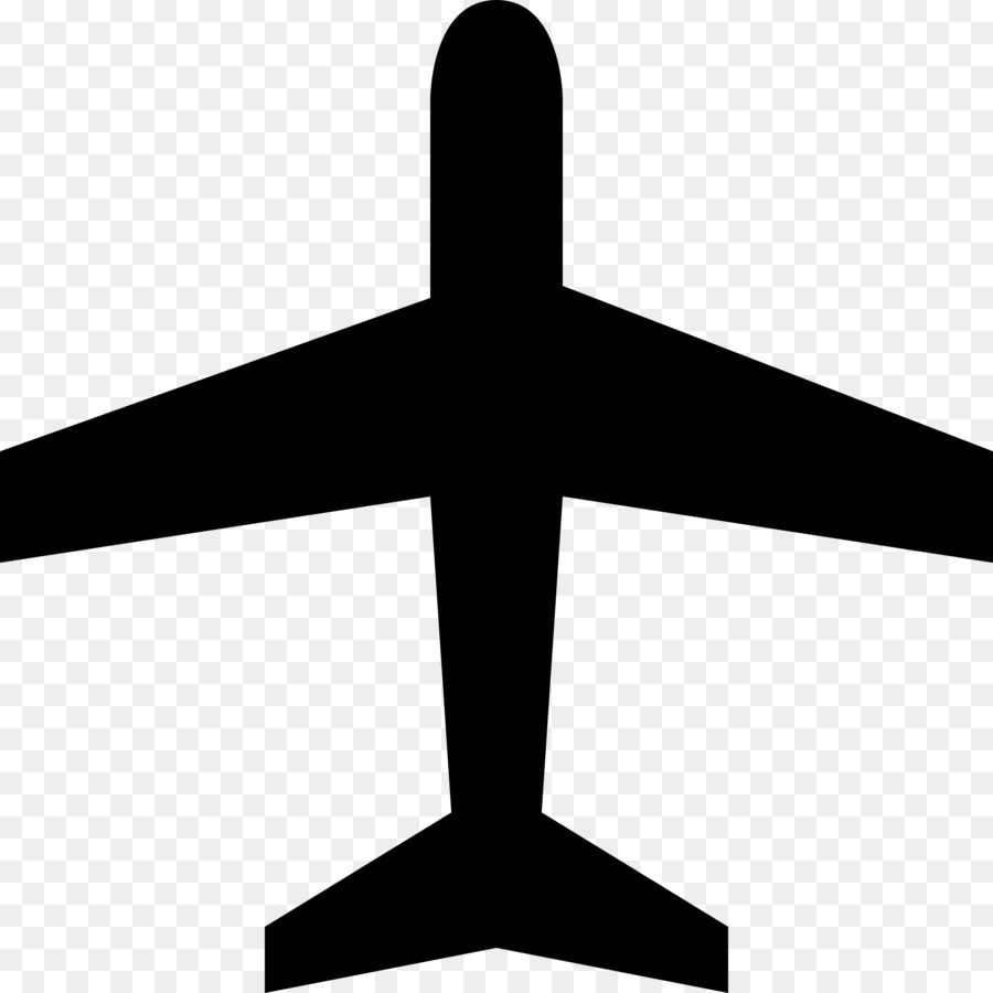 Silhouette D'avion，Noir PNG