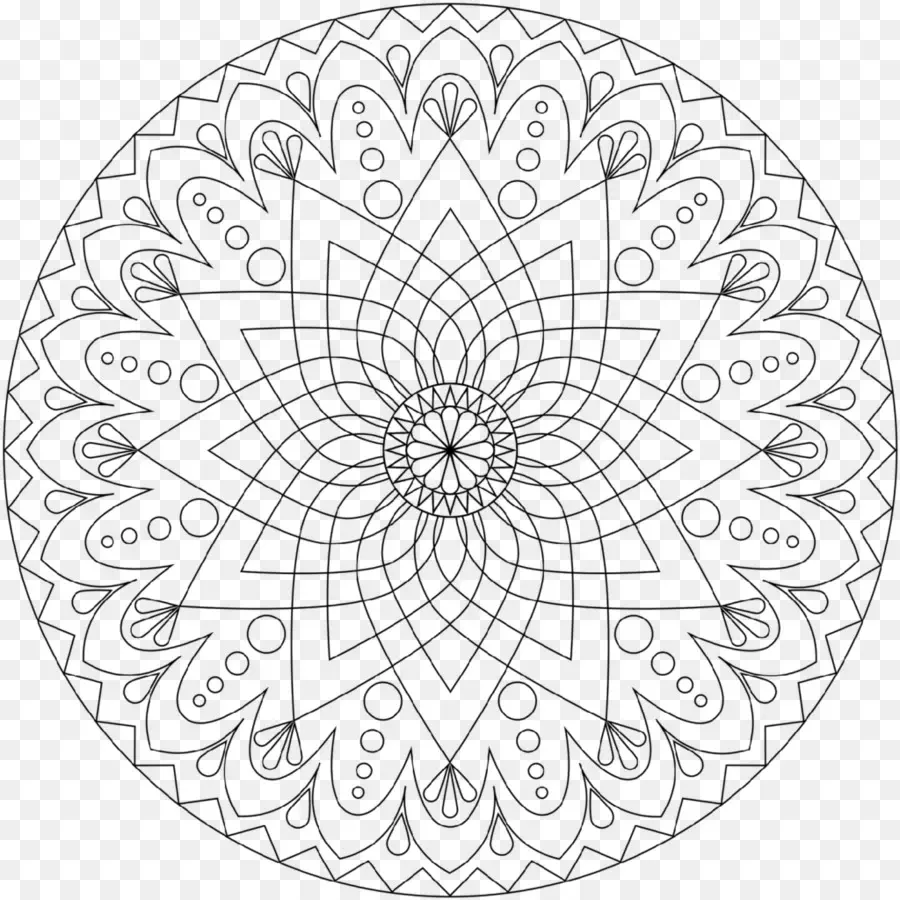 Mandala，Livre De Coloriage PNG