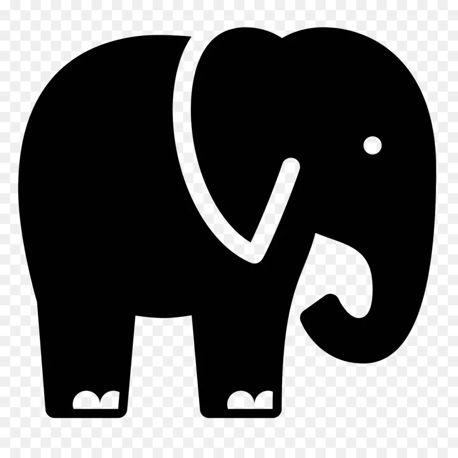 Éléphant，Contour PNG