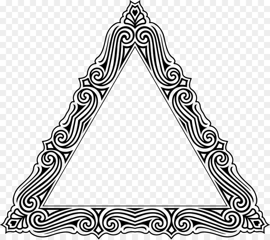 Triangle，Noir PNG