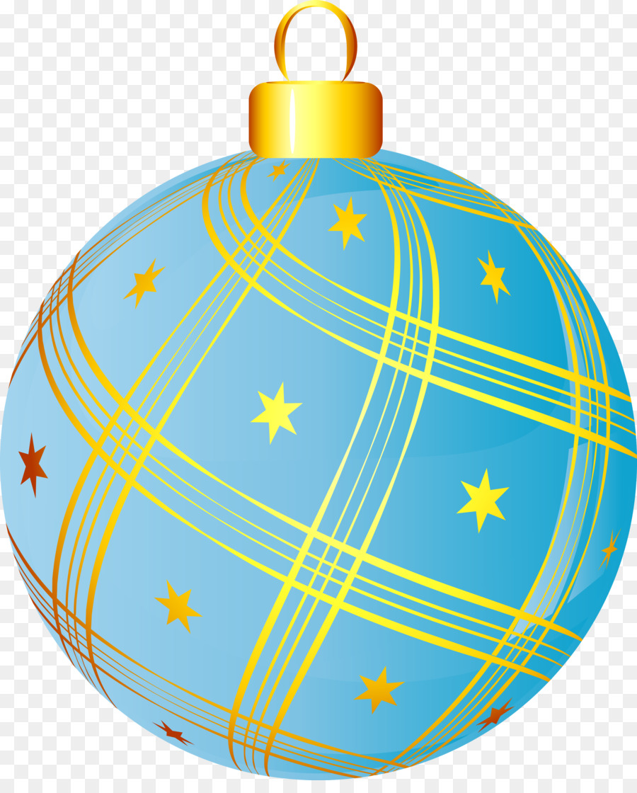 Ornement Bleu，Noël PNG