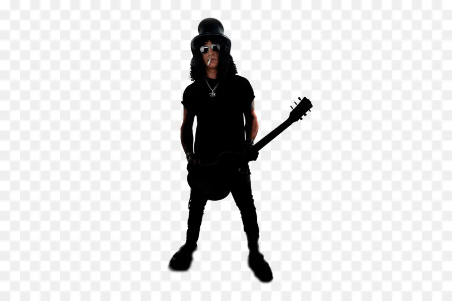 Silhouette，Guitariste PNG