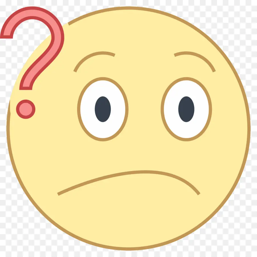 Emoji Confus，Point D'interrogation PNG