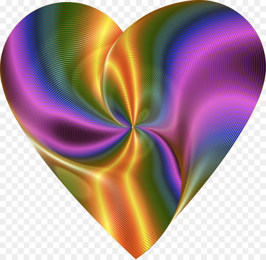 Coeur Coloré，Amour PNG