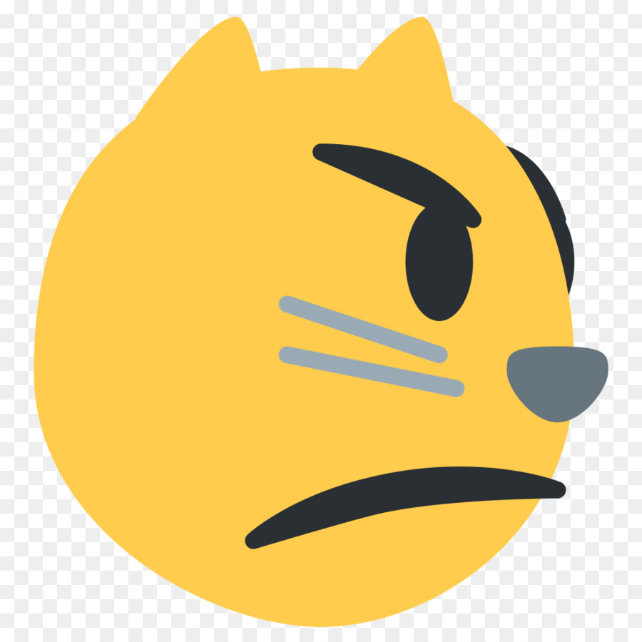 Emoji Chat En Colère，Expression PNG