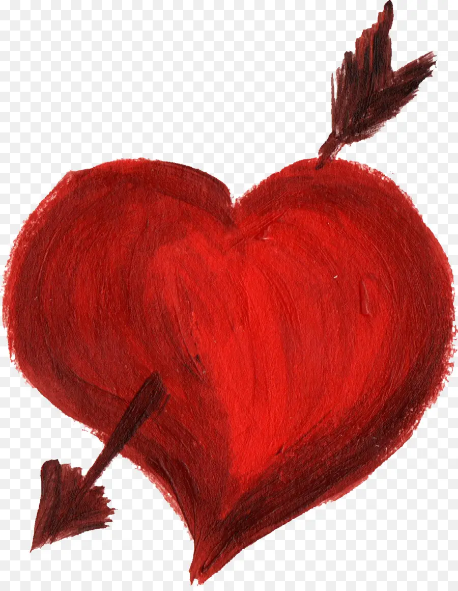 Coeur Rouge，Flèche PNG