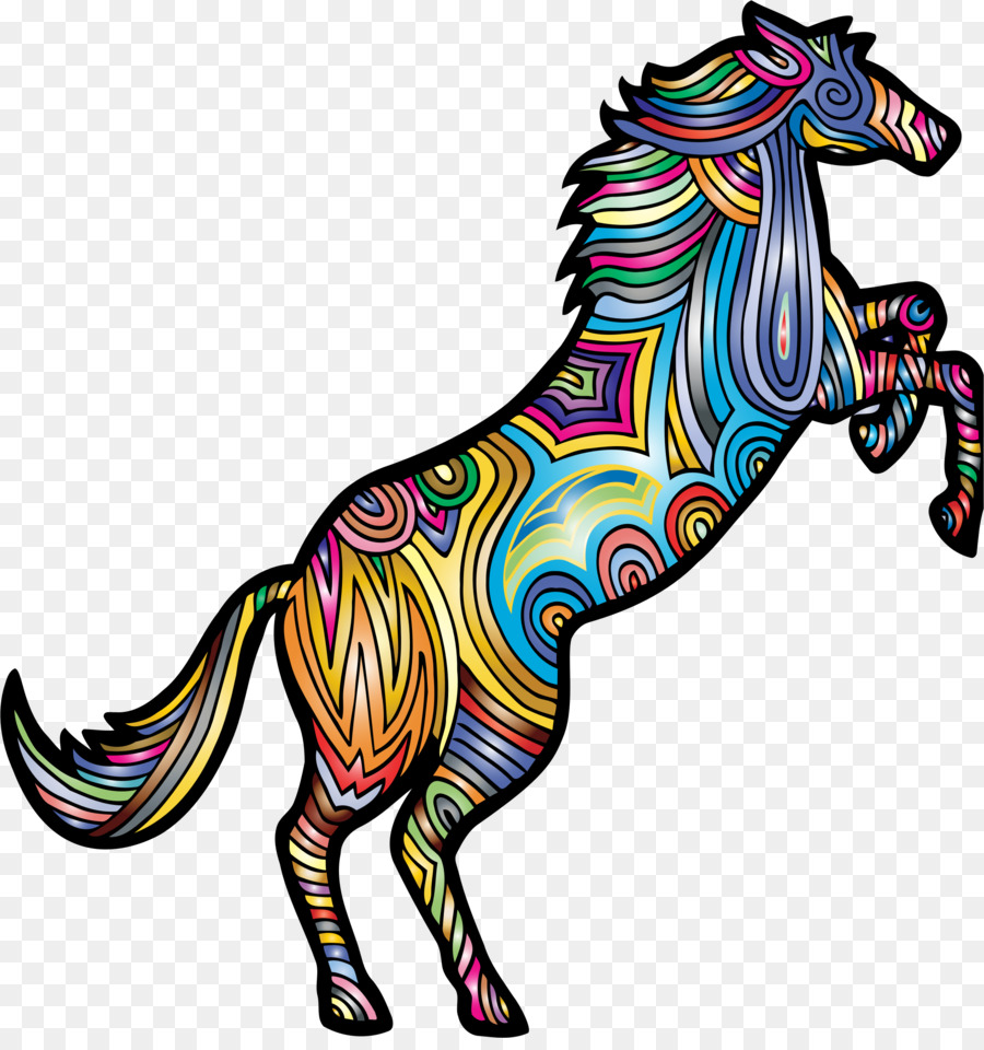 Cheval Coloré，à Motifs PNG