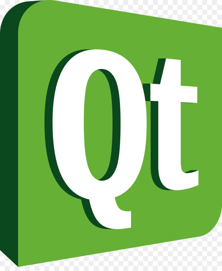 Logo Qt，Vert PNG