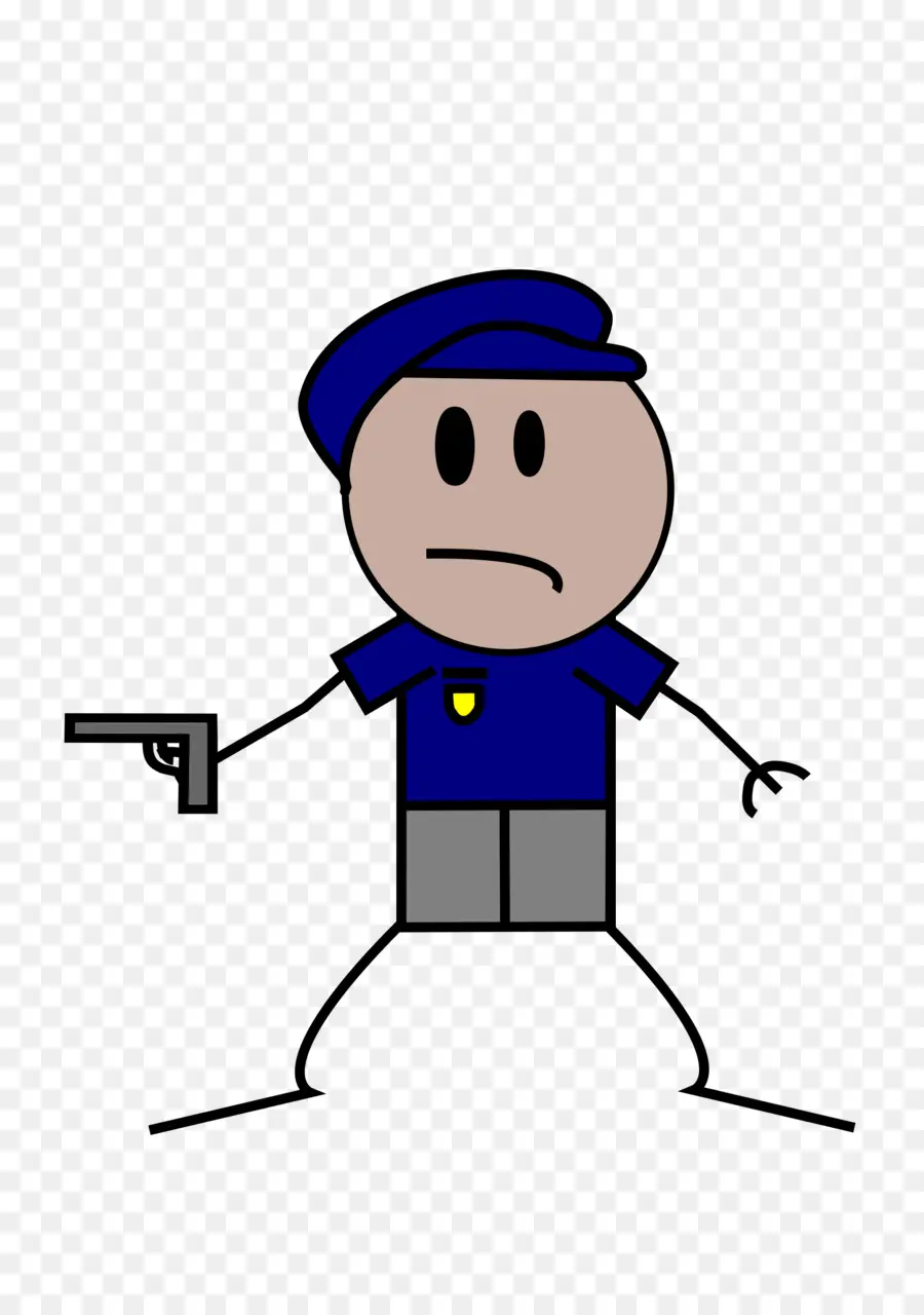 Policier，Pistolet PNG