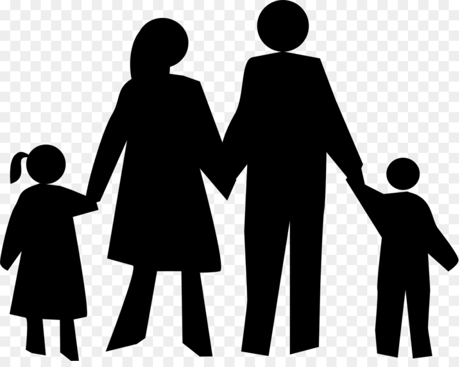 Famille Silhouette，Parents PNG