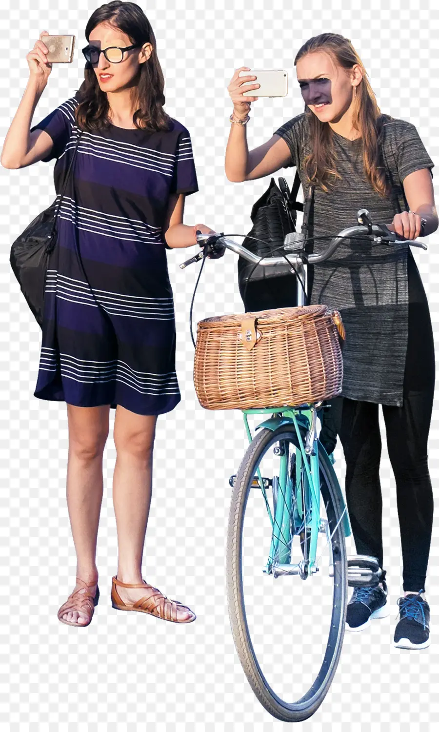 Femmes à Vélo，Vélo PNG