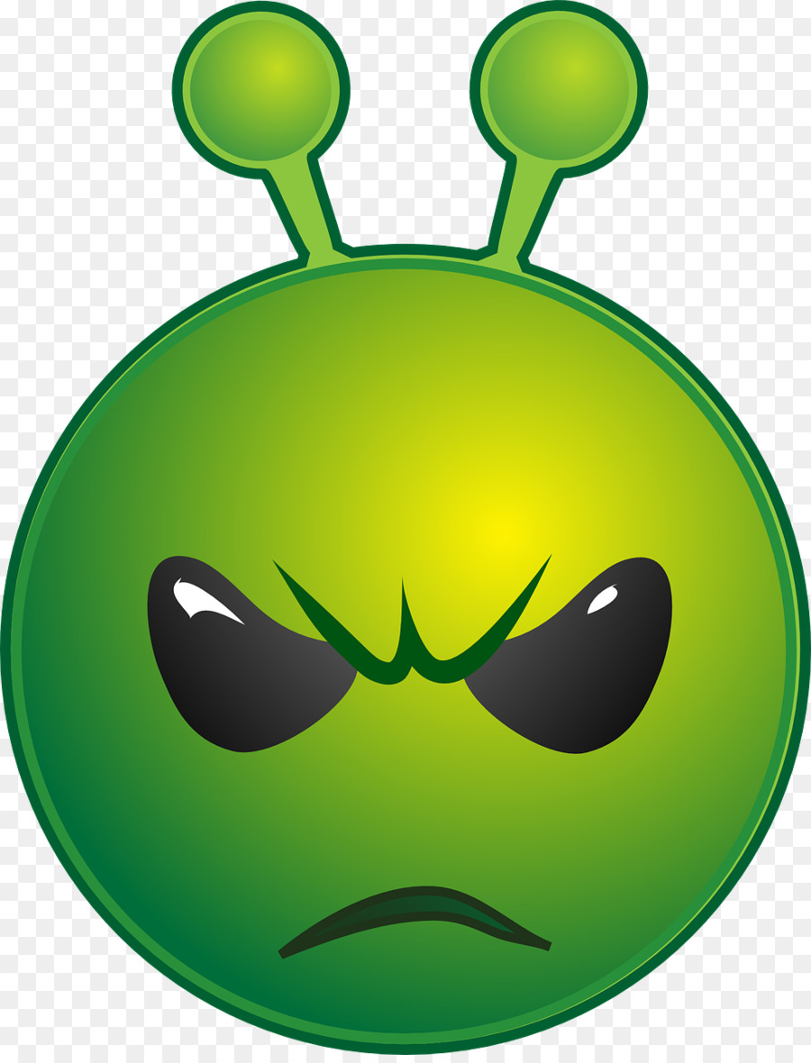 Extraterrestre En Colère，Vert PNG