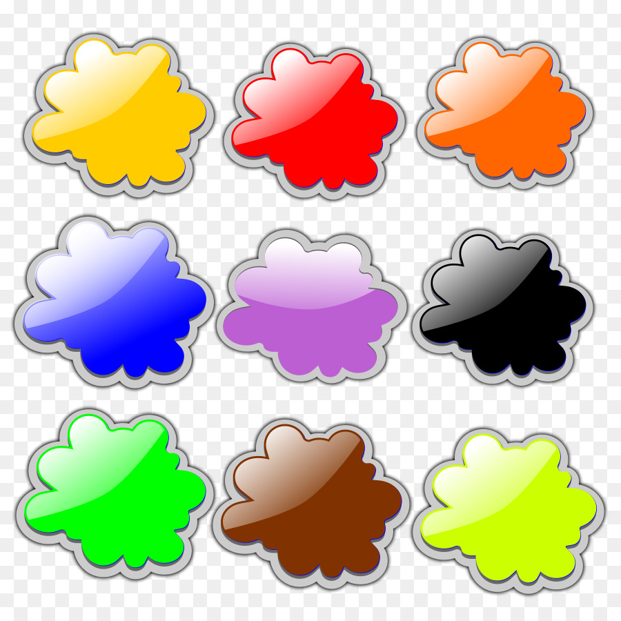 Blobs Colorés，Couleurs PNG