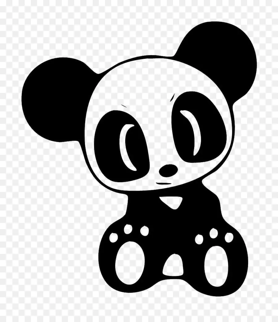 Panda，Noir Et Blanc PNG